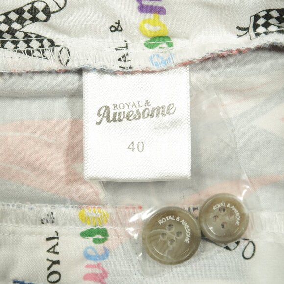 Royal & Awesome Golf Shorts Mens 40 Blue White Red USA Shooting Stars - Picture 5 of 7